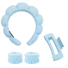 Hair Band Bracelet Hair Tie Four-piece Blue