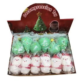 Santa Stress Balls - 6-Pcs - Non-Toxic Rubber Sensory Balls - Great for Relieving Stress & Anxiety, Boosting Circulation, Special Needs