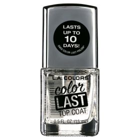 L.A. Colors Color Last Nail Polish, Crystal Top Coat, 0.5 fl oz