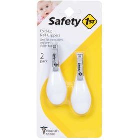 Safety 1st Fold-Up Nail Clippers 2 pack, White