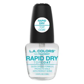 L.A. COLORS Craze Nail Polish Rapid Dry Top Coat Treatment Clear 0.44 fl oz