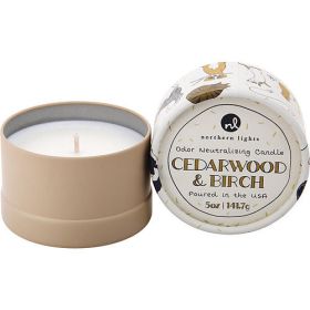 PAWS ON CEDARWOOD & BIRCH by Northern Lights ODOR NEUTRALIZING CANDLE 5 OZ