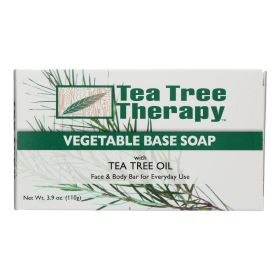 Tea Tree Therapy Vegetable Base Soap With Tea Tree Oil - 3.9 Oz