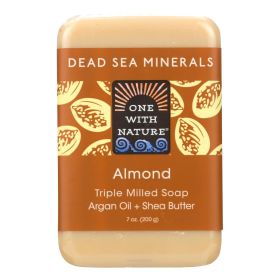 One With Nature Almond Soap Bar - 7 Oz