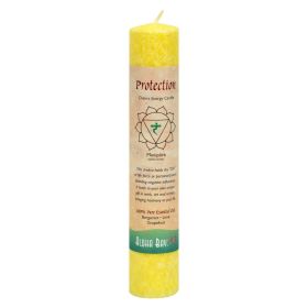 Aloha Bay - Chakra Pillar Candle Protection Yellow - 1 Candle