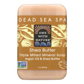 One With Nature Dead Sea Mineral Shea Butter Soap - 7 Oz