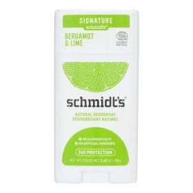 Schmidt's - Deodorant Brgmnt&lme Stk - 1 Each - 2.65 Oz