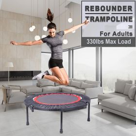 40 Inch Mini Exercise Trampoline for Adults or Kids - Indoor Fitness Rebounder Trampoline with Safety Pad | Max