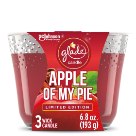 Glade Candle, 3 Wick Scented Candle, Apple Of My Pie, 6.8 oz