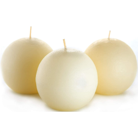 Set of 3 Sphere Ball Candles