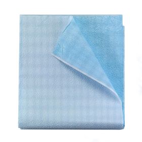 Disposable Towels 13" x 18". Pack of 500 Blue Waffle Towels Protector. 2 ply Tissue with Polyback. Great Absorbency. Waterproof Multipurpose Eco Frien