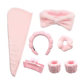 Head Clasp, Hair Dryer Hat Bracelet Hair Tie Seven-piece Set Of Grab Clip Powder