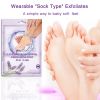 Foot exfoliating mask; suitable for dead skin and calluses; gentle foot care foot mask 4 pieces-lave