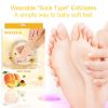 Foot exfoliating mask; suitable for dead skin and calluses; gentle foot care foot mask 2 pieces-peac