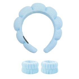 Three-piece Headband Bracelet Blue