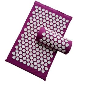 Acupuncture Yoga Cushion Massage Cushion and Pillow (Option: Purple-Lotus)