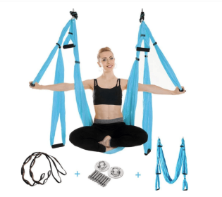 Anti Gravity Yoga Hammock (Option: Light blue set)