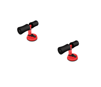 Sit Up Bar Trainer (Option: Red black 2pcs)