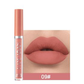 Handaiyan Matte Lip Glaze Liquid Lipstick Mini Tube Lip Gloss Waterproof Non Stick Cup Lip Gloss Genuine (Option: 9style)