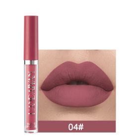 Handaiyan Matte Lip Glaze Liquid Lipstick Mini Tube Lip Gloss Waterproof Non Stick Cup Lip Gloss Genuine (Option: 4style)