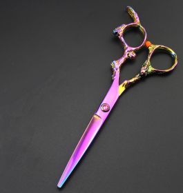 Hairdressing scissors (Option: Pink ordinary)