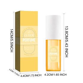 Brazilian Perfume,Fruity Fragrance Perfume Mist,Brazilian Perfume For Women Bodymoisturize Skin 3.17oz (Color: yellow)