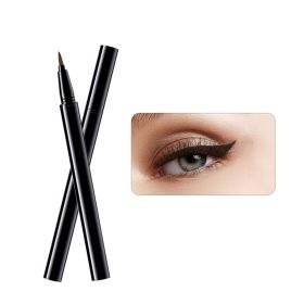 Long Lasting Black Liquid Eyeliner Pencil Ultra-Fine Felt-Tip Quick Drying Waterproof Formula Eye Liner Pen Women Eye Makeup (Color: Brown)