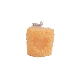 Valentine Gift Rose Flower Shap Aromatherapy Candle (Color: Orange)