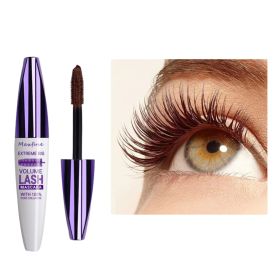 Natural Slender Mascara Thick And Smudge Proof Colorful Makeup Holding Long Lasting (Color: Brown)